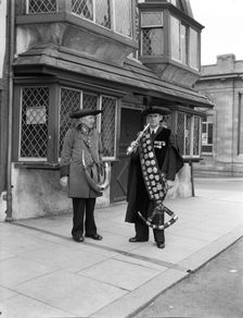Horn blowers, Ripon, Yorkshire, c1955. Creator: Arthur Charles Kirby Ware