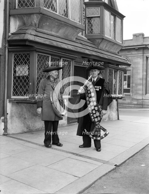 Horn blowers, Ripon, Yorkshire, c1955.  Creator: Arthur Charles Kirby Ware.
