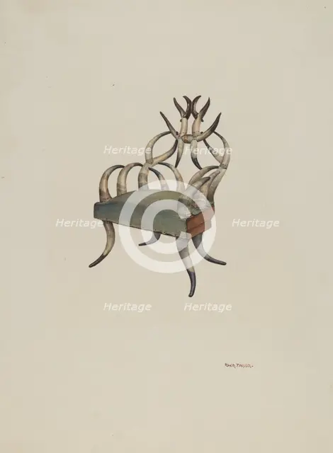Horn chair, 1938. Creator: Robert W.R. Taylor.