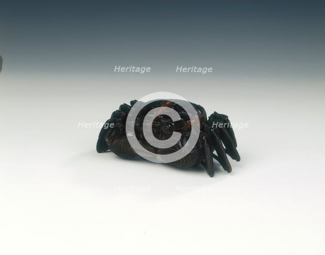 Horn crab sculpture, Qing dynasty, China, 18th century. Creator: Unknown.