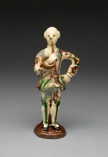Horn Player, Staffordshire, 1750/70. Creator: Staffordshire Potteries
