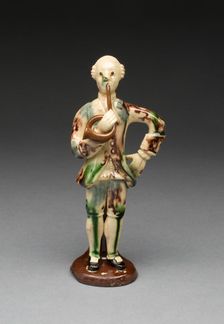 Horn Player, Staffordshire, 1750/70. Creator: Staffordshire Potteries