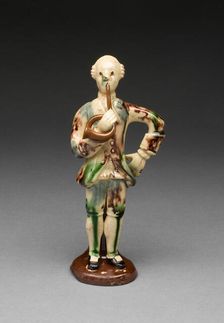 Horn Player, Staffordshire, 1750/70. Creator: Staffordshire Potteries