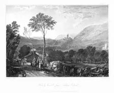 Hornby Castle from Tatham Church c1822. Creator: William Radclyffe