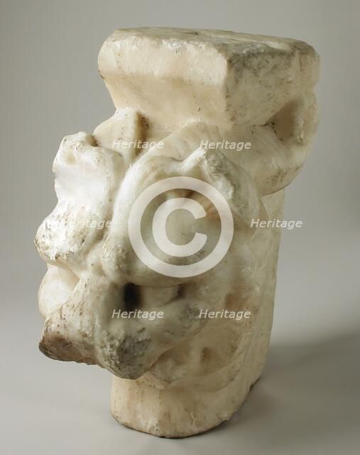 Horned Lion's Head, c.150 B.C.-A.D. 225 or later. Creator: Unknown.