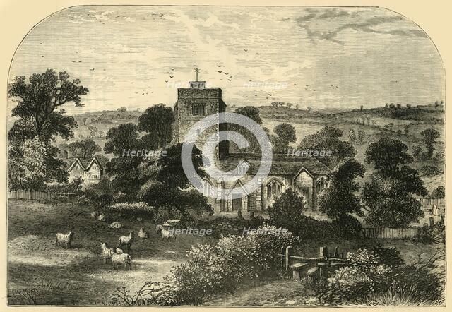 'Hornsey Church in 1750', (c1876). Creator: Unknown.