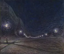 Hornsgatan, la nuit, 1902