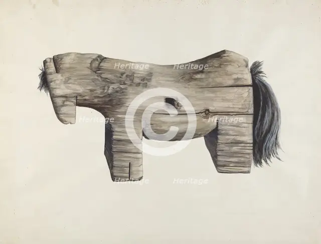 Horse, 1935/1942. Creator: Einar Heiberg.