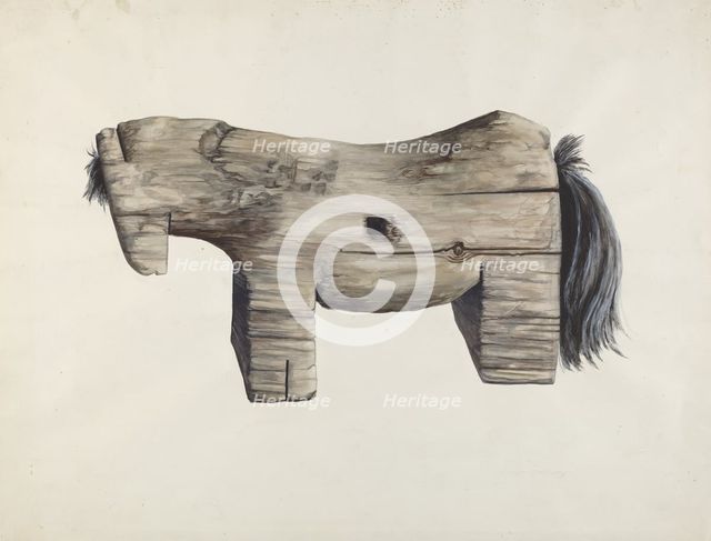Horse, 1935/1942. Creator: Einar Heiberg.