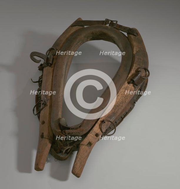 Horse collar owned by Morton Lyles, 19th century. Creator: Unknown.