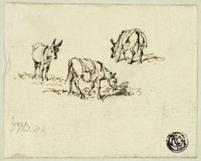 Horse and Mules Grazing, n.d. Creator: James Ward