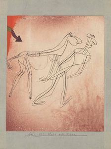 Horse and Man, 1923. Creator: Klee, Paul (1879-1940)