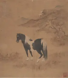 Horse and Landscape. Creator: Unknown