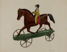 Horse and Rider, 1935/1942. Creator: Philip Johnson