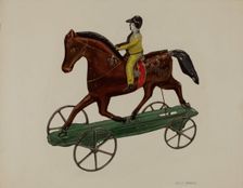 Horse and Rider, 1935/1942. Creator: Philip Johnson