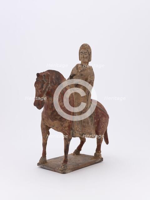 Horse and rider, 386-535. Creator: Unknown.