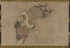 Horse and Rider, Momoyama period, 1568-1615. Creator: Unknown