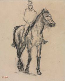 Horse and Rider, c. 1890. Creator: Edgar Degas (French, 1834-1917)