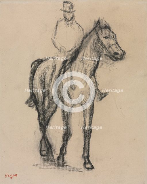 Horse and Rider, c. 1890. Creator: Edgar Degas (French, 1834-1917).