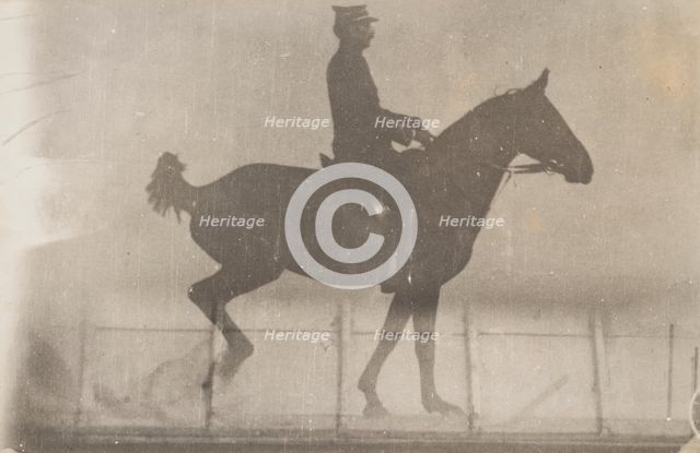 Horse And Rider (Cavalier Et Cheval) #1, c1888. Creator: Etienne Jules Marey.