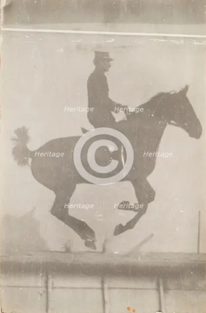 Horse And Rider (Cavalier Et Cheval) #2, c1888. Creator: Etienne Jules Marey.