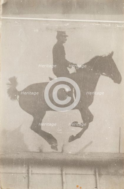 Horse And Rider (Cavalier Et Cheval) #2, c1888. Creator: Etienne Jules Marey.