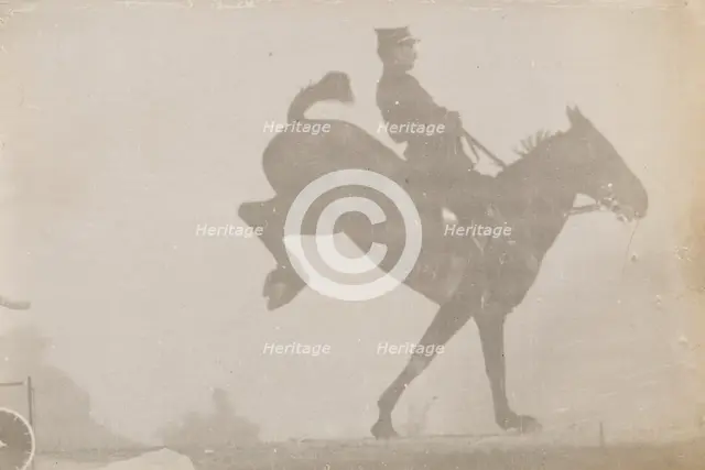 Horse And Rider (Cavalier Et Cheval) #3, c1888. Creator: Etienne Jules Marey.