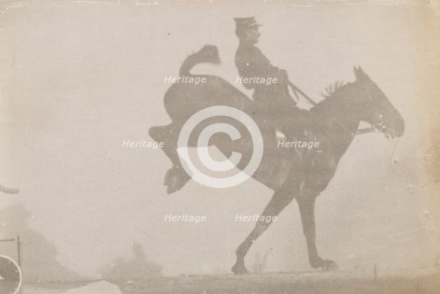 Horse And Rider (Cavalier Et Cheval) #3, c1888. Creator: Etienne Jules Marey.