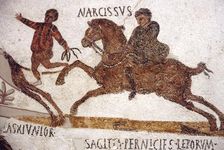 Horse and Rider, Roman Mosaic, c2nd-3rd century