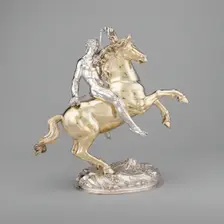 Horse and Rider, Ulm, 1630. Creator: Hans Ludwig Kienle