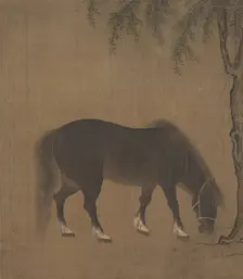 Horse and Willow Tree, early 15th century. Creator: Unknown