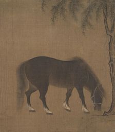 Horse and Willow Tree, early 15th century. Creator: Unknown