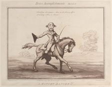 Horse Accomplishments, Sketch 10: A Minuet Dancer !!, August 1, 1799., August 1, 1799. Creator: Thomas Rowlandson