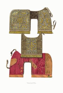 Horse blanket. From the Antiquities of the Russian State, 1849-1853. Creator: Solntsev, Fyodor Grigoryevich (1801-1892)