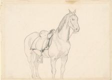 Horse, c. 1860s. Creator: Emanuel Gottlieb Leutze