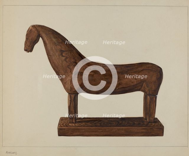 Horse, c. 1937. Creator: Mina Lowry.