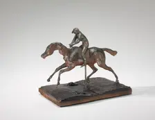 Horse Galloping on the Right Foot, the Back Left Foot Only Touching the Ground, possibly 1890s. Creator: Edgar Degas