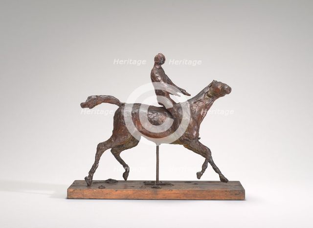 Horse Galloping, Turning the Head to the Right, the Feet Not Touching the Ground, mid 1870s. Creator: Edgar Degas.