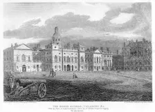 Horse Guards and the Treasury, Whitehall, Westminster, London, 1810.Artist: G Cooke