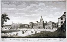 Horse Guards Parade from the south-west, Westminster, London, c1750. Artist: Anon