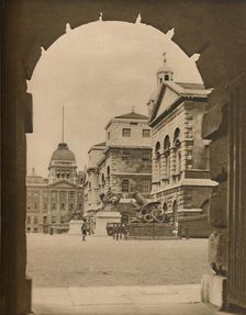 Horse Guards Parade Framed in the Archway of Treasury Passage c1935. Creator: Unknown