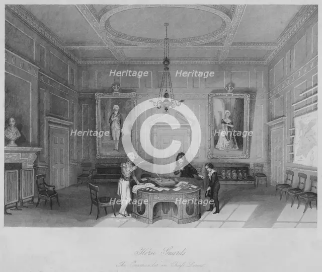 'Horse Guards. The Commander in Chief's Levee', c1841. Artist: T Turnbull.