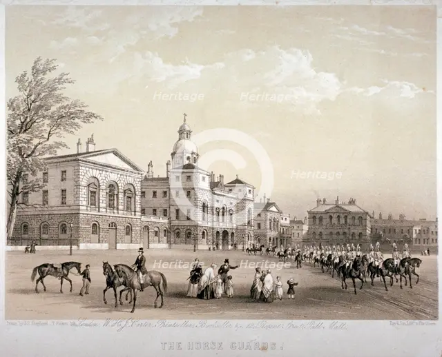 Horse Guards, Westminster, London, 1851. Artist: Thomas Picken