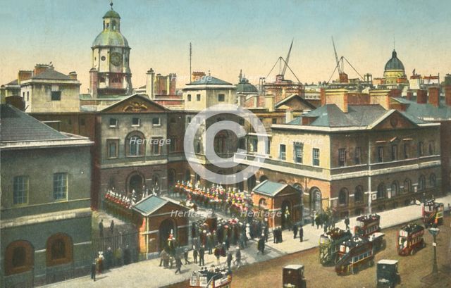 Horse Guards, Whitehall, London, c1910.  Creator: Unknown.