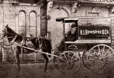 Horse drawn cart of Wright & Rich, York, Boston, Lincolnshire, 1894