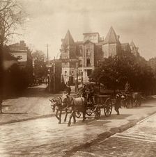 Horse-drawn ambulance, Belgium, c1914-c1918