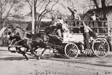 Horse-drawn fire engine, Boise, Idaho, USA, c1900. Creator: Unknown