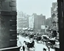 Horse-drawn vehicles in High Holborn, London, 1898. Creator: Unknown