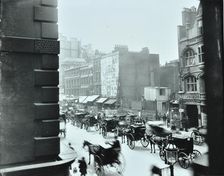 Horse-drawn vehicles in High Holborn, London, 1898. Creator: Unknown