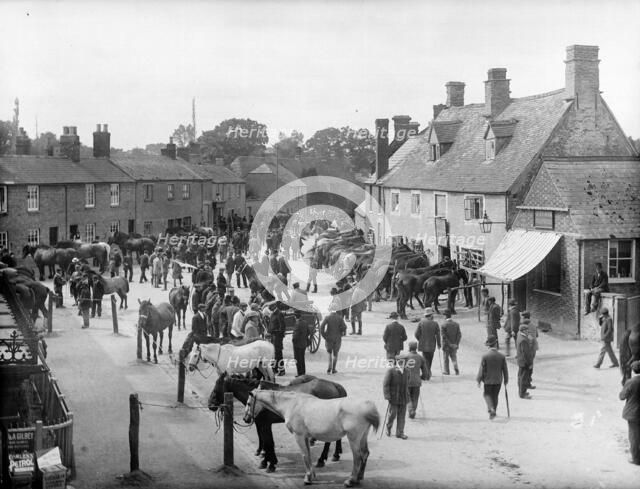 Horse Fair at Bampton, Oxfordshire, 1904. Artist: Henry Taunt